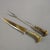 Vintage Stainless Steel and Horn Cutlery Carving Set, Wingen 1960s Item e8199 2-piece hunting carving set (1 knife, 1...