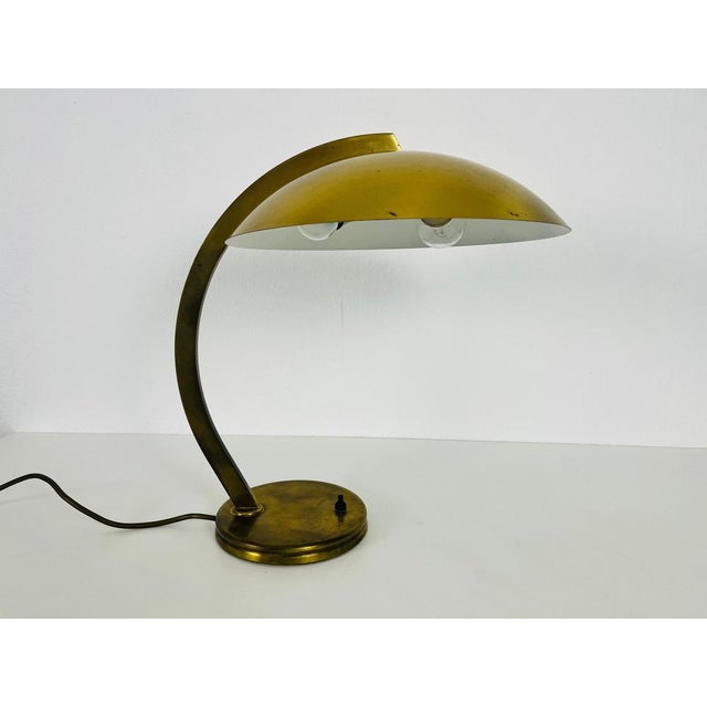 Mid-Century Modern Brass Table Lamp from Hillebrand Leuchten, 1960s, Germany For Sale - Image 3 of 14