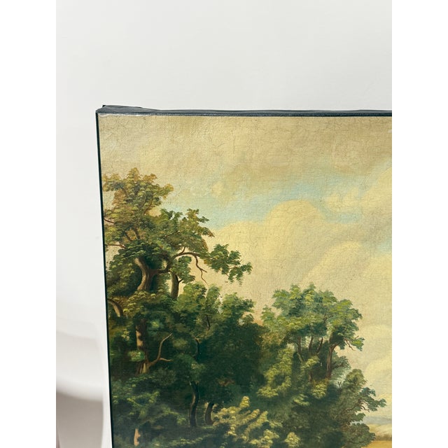 Textile English 19th Century Pastoral Landscape With Cattle & Sheep Grazing For Sale - Image 7 of 10