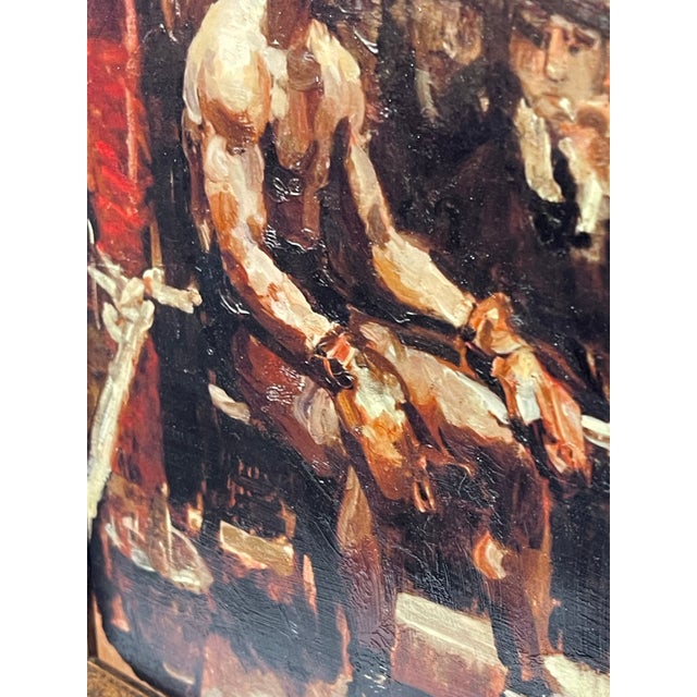 2020s The Boxer — After Isaac Israëls, C. 1914 — Hand-Textured Fine Art Print For Sale - Image 5 of 12
