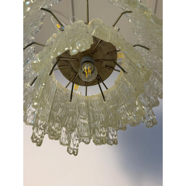 Chandelier in Ice Glass Acrylic from Veb Narva For Sale - Image 10 of 11