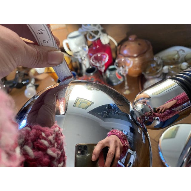 Vintage Italian Chrome Table Lamp by Bellini for Targetti, 1970 For Sale - Image 18 of 18