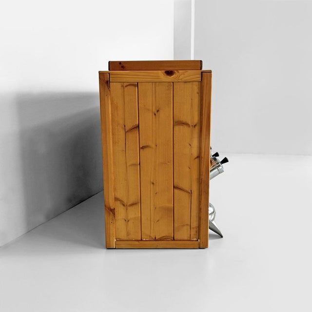 Italian Coffee Dispenser in Wood, Glass and Metal, 1960s For Sale - Image 4 of 18