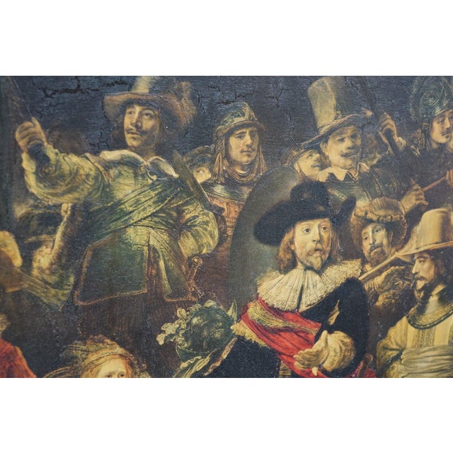 "The Night Watch" by Rembrandt – Print of Original Oil Painting on Canvas – 39.5" x 33" Bring home one of the most iconic...
