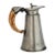 Antique English Silverplate Ale Pitcher W/Stag Horn Handle For Sale