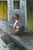 A charming painting of a boy playing marbles on a city / town street. The work is reminiscent of simpler and more bucolic...
