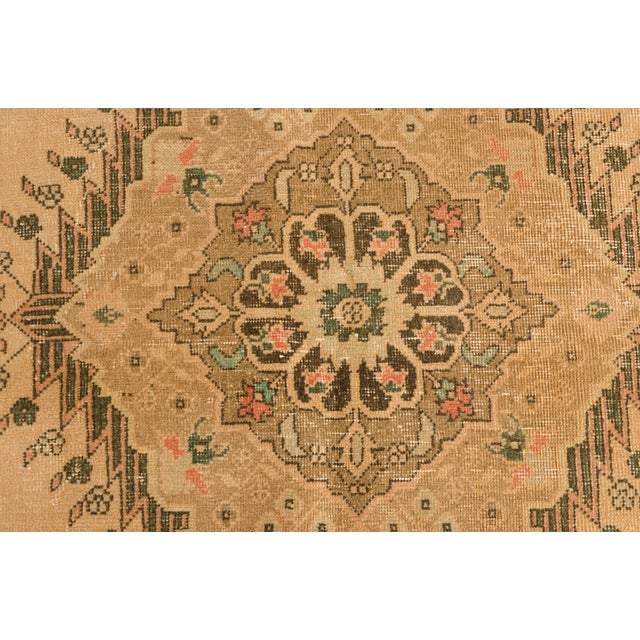 Kurdish Beige Hallway Runner Carpet For Sale - Image 10 of 10