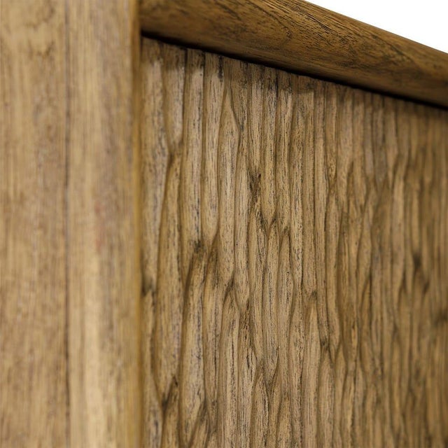 Not Yet Made - Made To Order Modern Organic 4 Door Credenza , Natural For Sale - Image 5 of 10