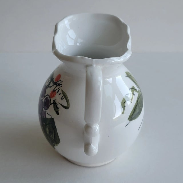 Early 20th Century Hand-Painted Japan Creamer For Sale - Image 6 of 7
