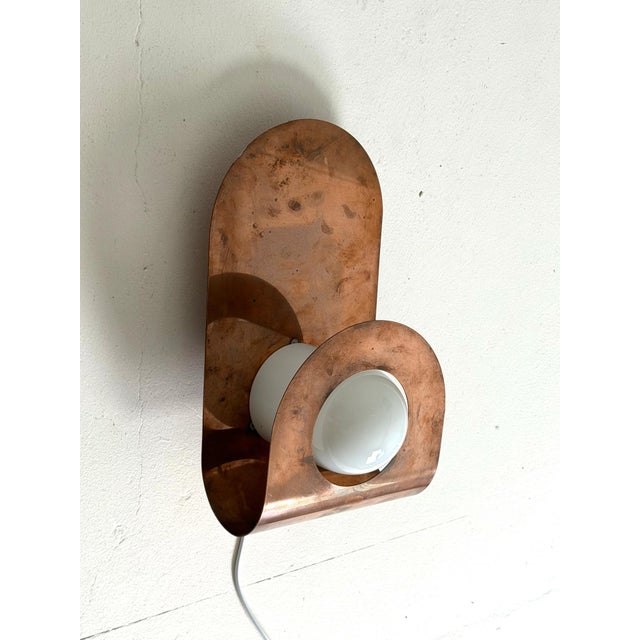 Wall Lamp in Copper from Lyfa, 1960s For Sale - Image 3 of 7