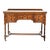 Antique Barley-Twist Oak Writing Desk With Burgundy Leather Top, Jacobean Revival Circa 1890 For Sale