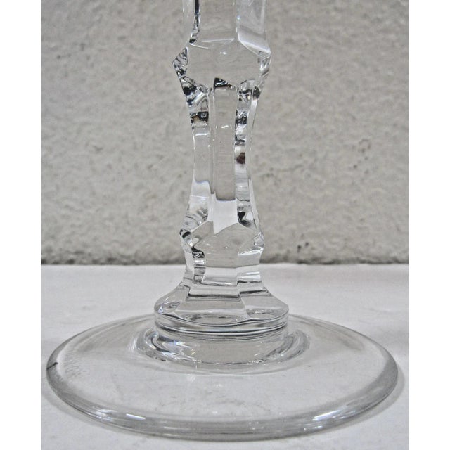 1980s 1980s Faberge Xenia Ruby Red Crystal Champagne Flutes - Set of Two With Presentation Box For Sale - Image 5 of 11