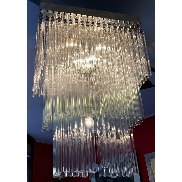 Glass Tube Ceiling Lamp, 1970s For Sale - Image 12 of 13