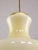 Mid-Century Modern Italian Brass and Yellow Glass Pendant Lamp For Sale - Image 14 of 16