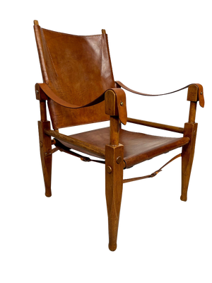 Safari Chair in Leather by Kaare Klint