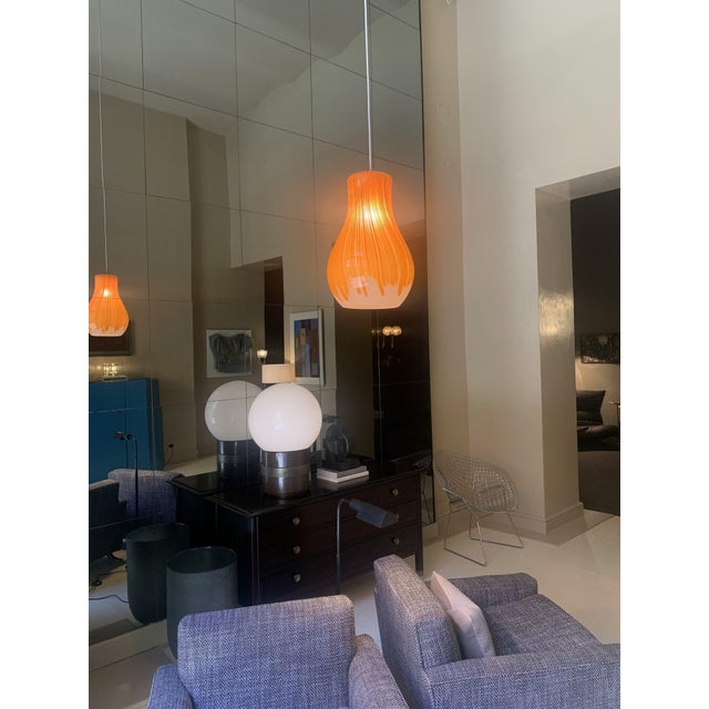 Glass Anemone Pendant Light in Glass by Ludovico Diaz De Santillana for Venini, 1960s For Sale - Image 7 of 11