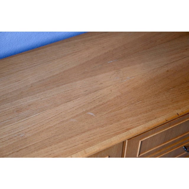 Small Vintage Scandinavian Sideboard in Light Oak, 1960s For Sale - Image 16 of 17