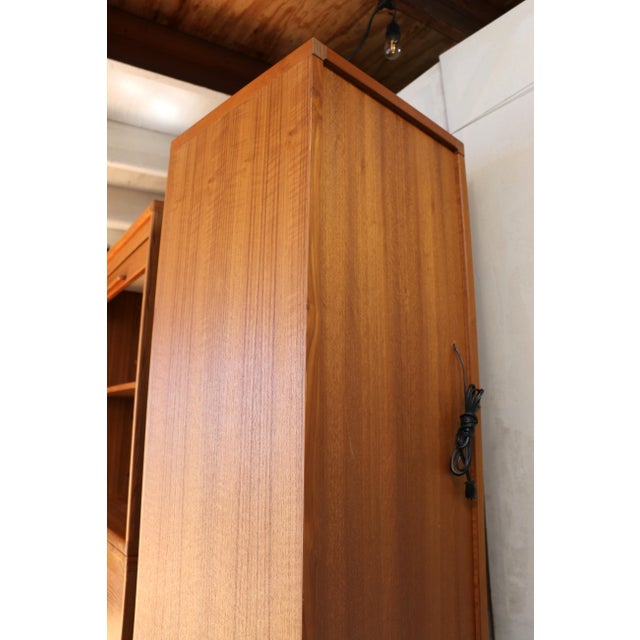 Danish Modern Teak 5-Piece Entertainment / Wall Unit — 1970s For Sale - Image 17 of 18