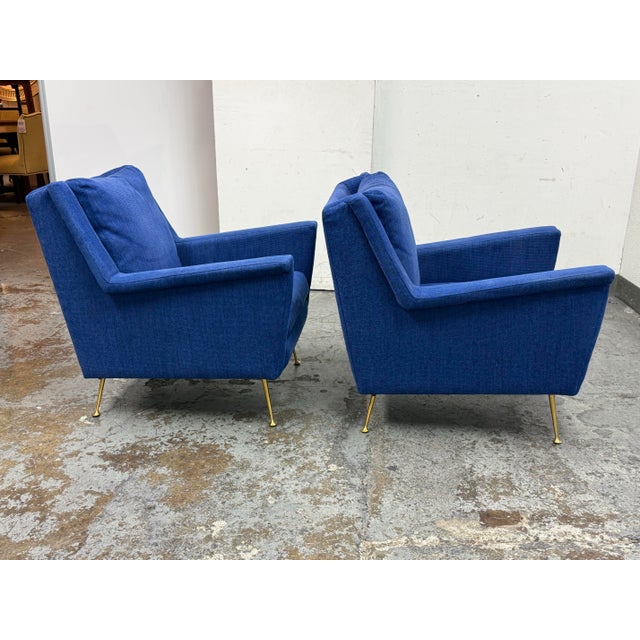 West Elm Carlo Mid Century Arm Chairs, Pair For Sale In San Francisco - Image 6 of 12