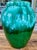 Ceramic 1970s Large Green Custom Pottery Vase or Planter For Sale - Image 7 of 8
