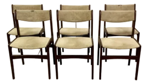 1960s Danish Modern Teak Dining Chairs - Set of 6