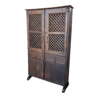 19th Century Cupboard or Cabinet, Walnut, Castillian Influence, Spain, Restored For Sale