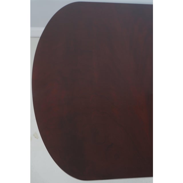 1990s John Widdicomb Neoclassical Mahogany Dining Room Table For Sale - Image 5 of 18