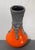 1960s West German Orange & Black Fat Lava Ceramic Ewer Vase - Attributed to Roth Keramik For Sale In Houston - Image 6 of 8