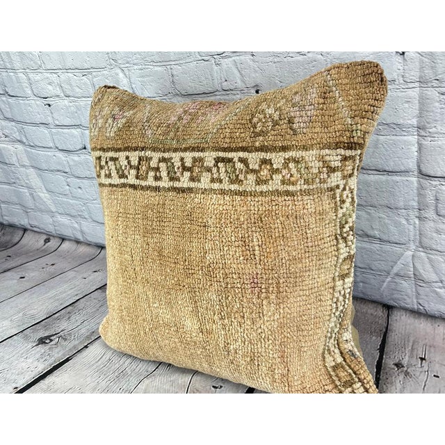 Vintage Pillow Case Turkish Rug Pillow Decorative Rug Pillow Dry cleaning only. PILLOW INSERT IS NOT INCLUDED