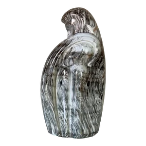80's Vintage Faux Marble Embraced Ceramic Sculpture