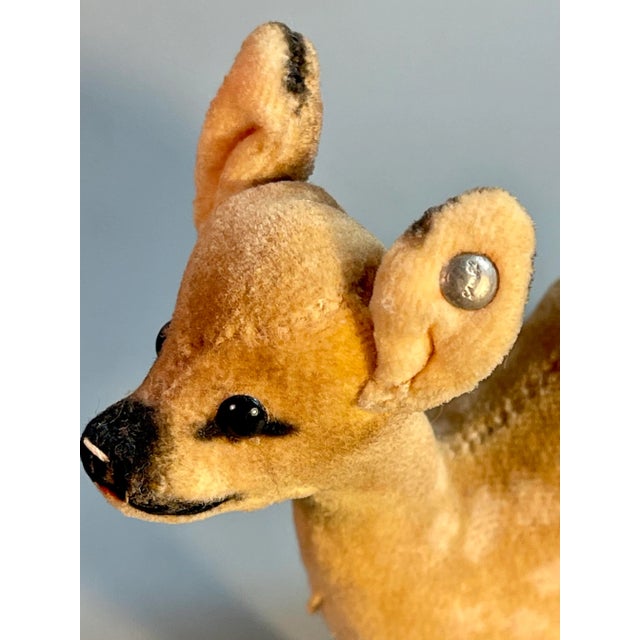 Adorable vintage wool plush Steiff Germany plush toy fawn. Collectors item. Authentic: Has Steiff button in the ear. Made...