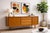 Mid-Century Modern Mid Century Modern Oak Sideboard | 1960’s Scandinavian Credenza | Vintage MCM Media Console Cabinet For Sale - Image 3 of 12