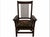 Mission Pair of Stickley Handcraft Craftsman Mission Oak Armchairs With Original Upholstered Seats For Sale - Image 3 of 7