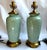Metal Late 20th Century Wildwood Chinoiserie Celadon Ceramic & Brass Table Lamps – Pair For Sale - Image 7 of 7