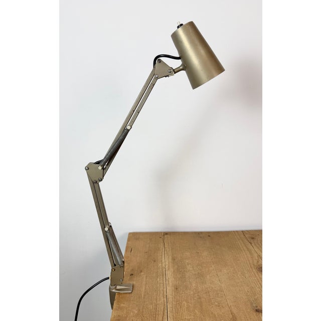 Vintage Brown Adjustable Architect Table Lamp, 1960s For Sale - Image 14 of 18
