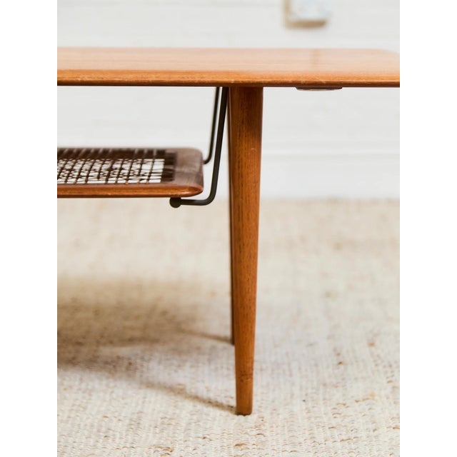 Mid 20th Century Danish Modern Teak Coffee Table For Sale - Image 12 of 12