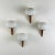 Italian Lancia Wall Sconces in Brass and Opaline Glass from Stilux Milano, 1960s, Set of 4 For Sale - Image 6 of 18