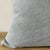 Custom gray stone washed linen pillow with down feather insert. Heavy European linen in a gray, with zipper closure....