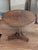 Beautiful antique round table. Burl wood veneer edging. Regency Style, by WM A. Berkey Furniture 27" diameter; 25 3/8" in...