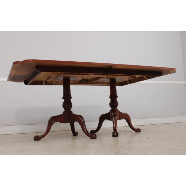 Hickory Chair Mahogany Inlaid Dining Table For Sale - Image 16 of 18