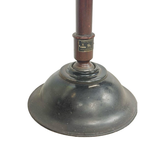1930s Ritter Model C Adjustable Dental Operating Stool With Footrest For Sale - Image 12 of 18