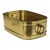 Metal Large Vintage Oval Brass Planter For Sale - Image 7 of 16