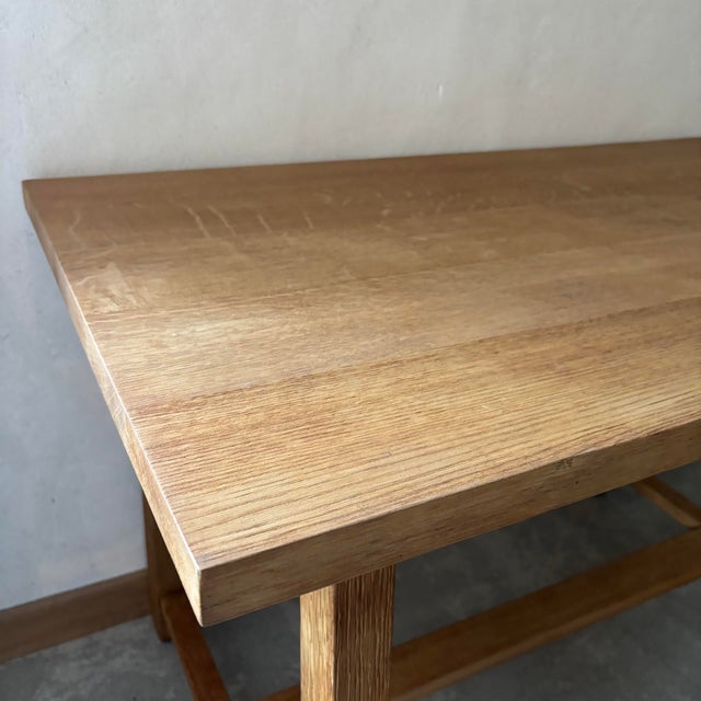 Vintage Oak Dining Table, 2010s For Sale - Image 4 of 7