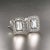 Transparent Natural Sapphire Diamond Stud Earrings 14k W Gold 0.96 TCW Certified For Sale - Image 8 of 16