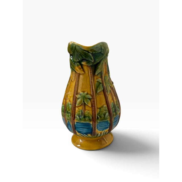 Vintage Florida Souvenir Palm Tree Pitcher For Sale - Image 6 of 8