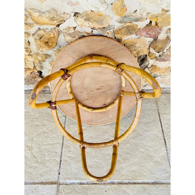 Mid-Century Bamboo and Rattan Side Table, 1960s For Sale - Image 17 of 18