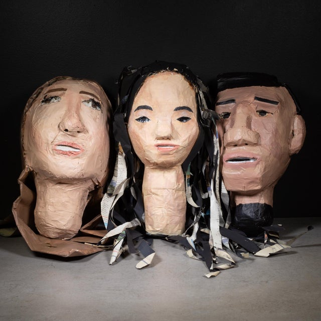 2010s Heads Up: Self Portraits, Students' Art Class Project For Sale - Image 5 of 15