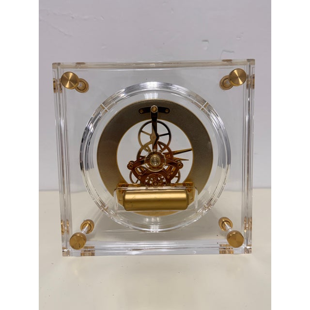 Seiko Lucite Skeleton Clock For Sale In San Francisco - Image 6 of 12