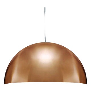 Large Gold Sonora Suspension Lamp by Vico Magistretti for Oluce For Sale