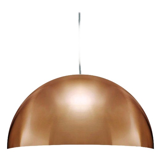Large Gold Sonora Suspension Lamp by Vico Magistretti for Oluce For Sale